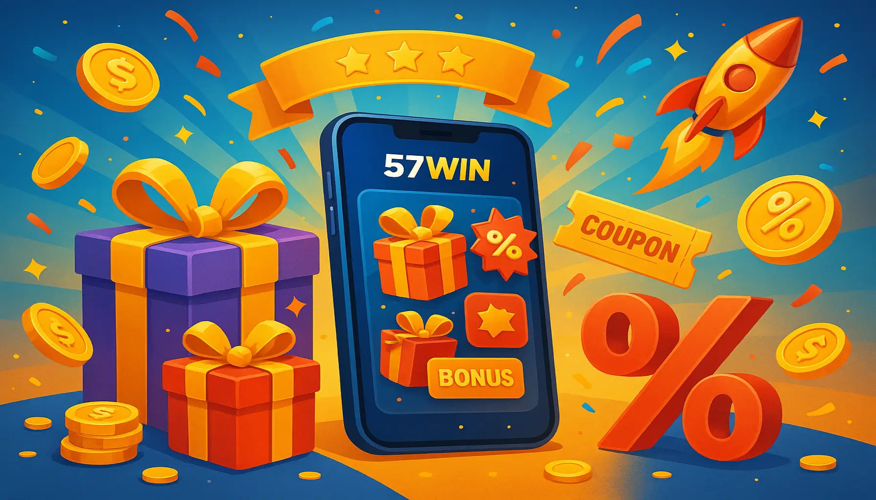 O bônus promocional 57WIN.COM é uma ótima maneira de começar sua aventura