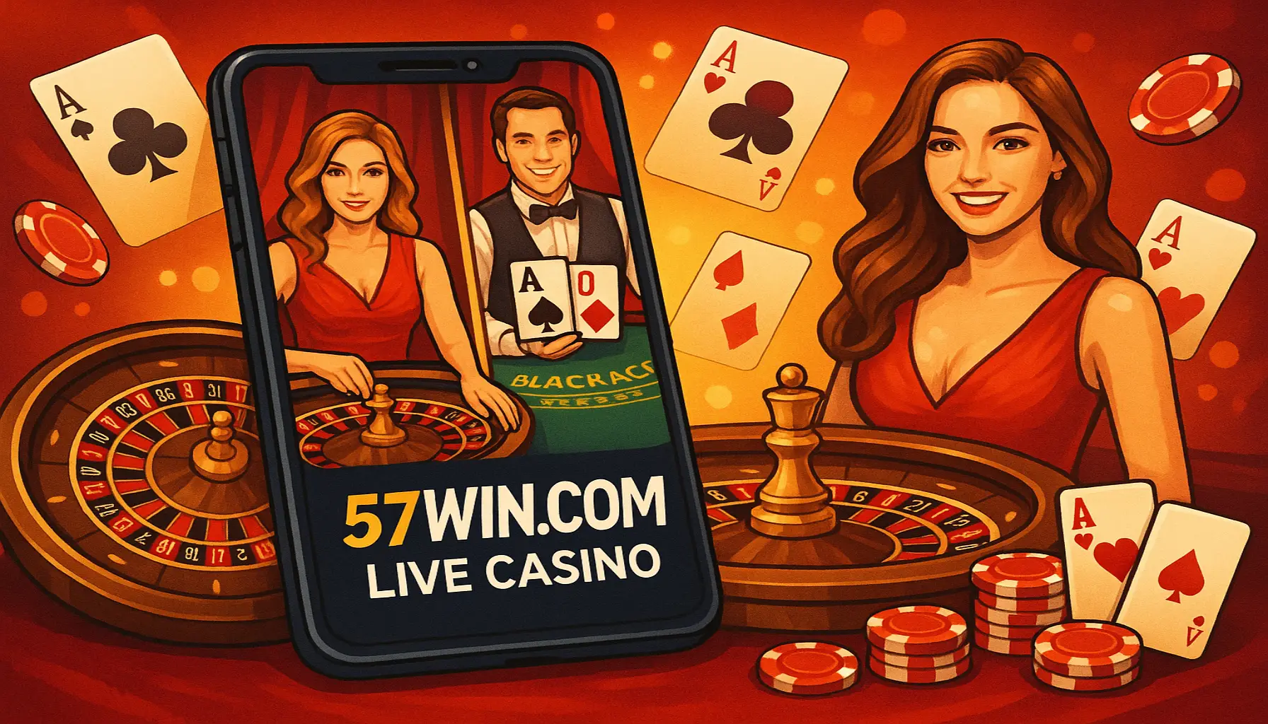 O 57WIN.COM Live Casino lança promoções regularmente
